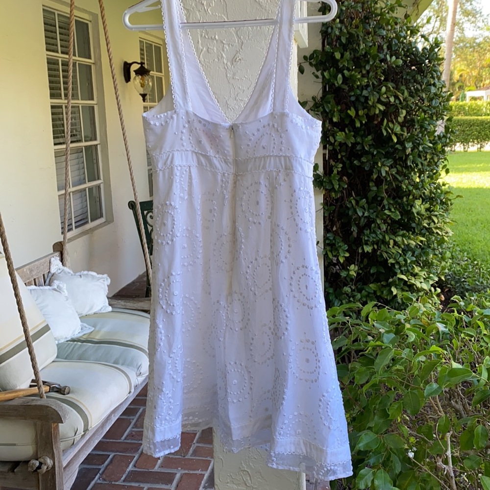 Lilly Pulitzer-wht. empire dress sz. 8 excellent condition - Picture 8 of 15